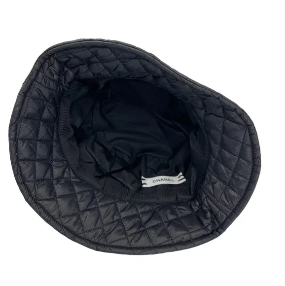 SOLD Quilted Crystal Logo French Bucket Hat - Picture 5 of 5